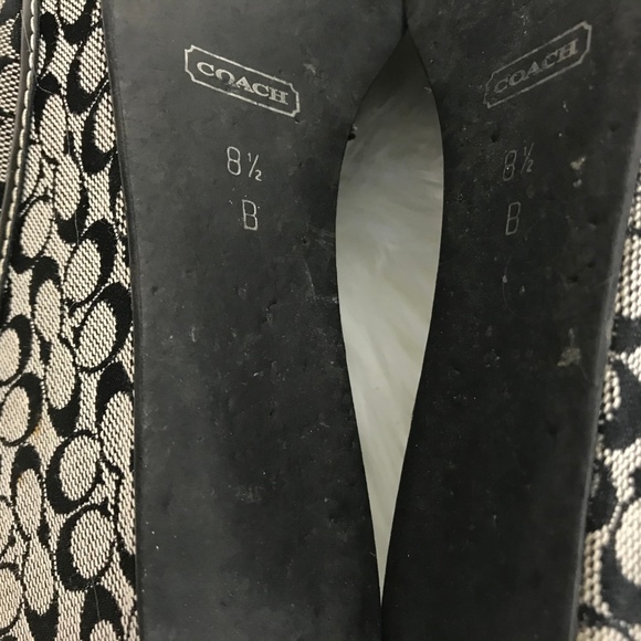 Coach Signature Connie Black Wedge Platform Shoe - Picture 6 of 7